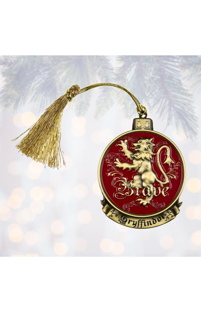 Image for Gryffindor&trade; Brave Metal Ornament from UNIVERSAL ORLANDO