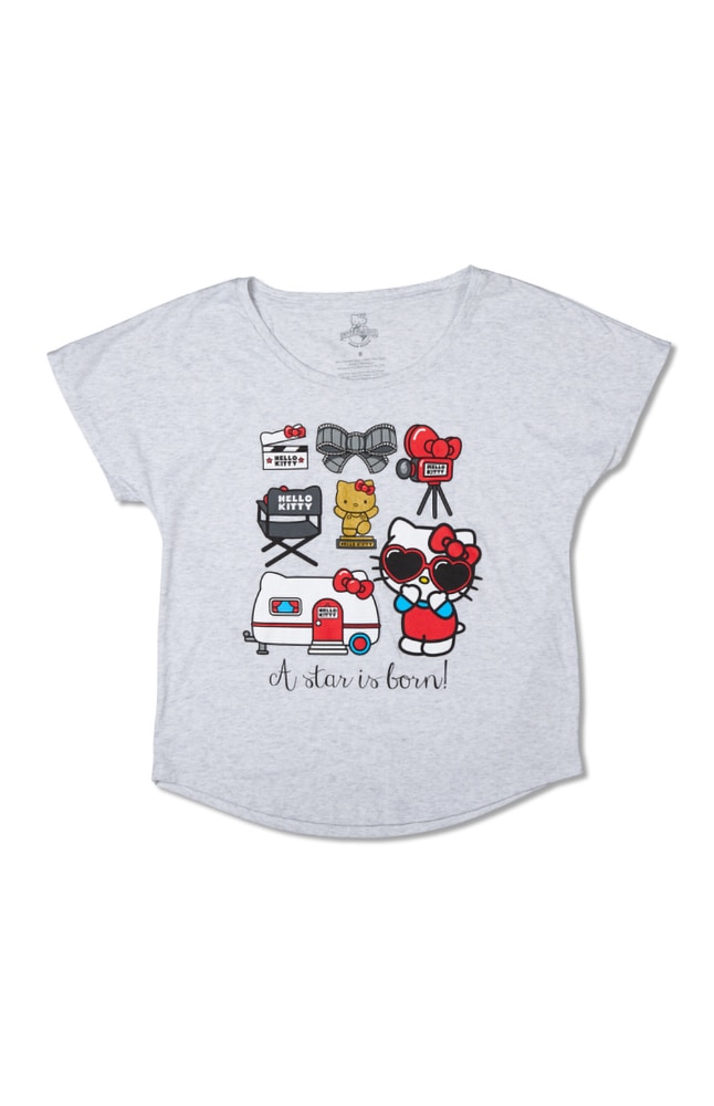 Image for Hello Kitty&reg; A Star is Born! Ladies Dolman T-shirt from UNIVERSAL ORLANDO