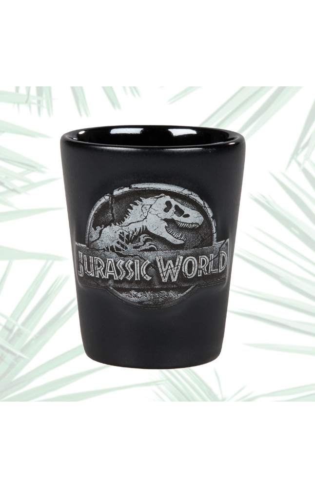 Image for Jurassic World Stone Logo Shot Glass from UNIVERSAL ORLANDO