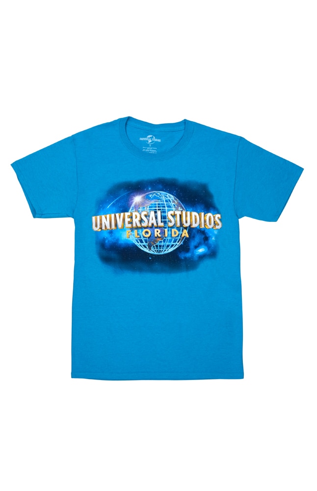 Image for Universal Studios Florida Turquoise Blue Adult T-Shirt from UNIVERSAL ORLANDO