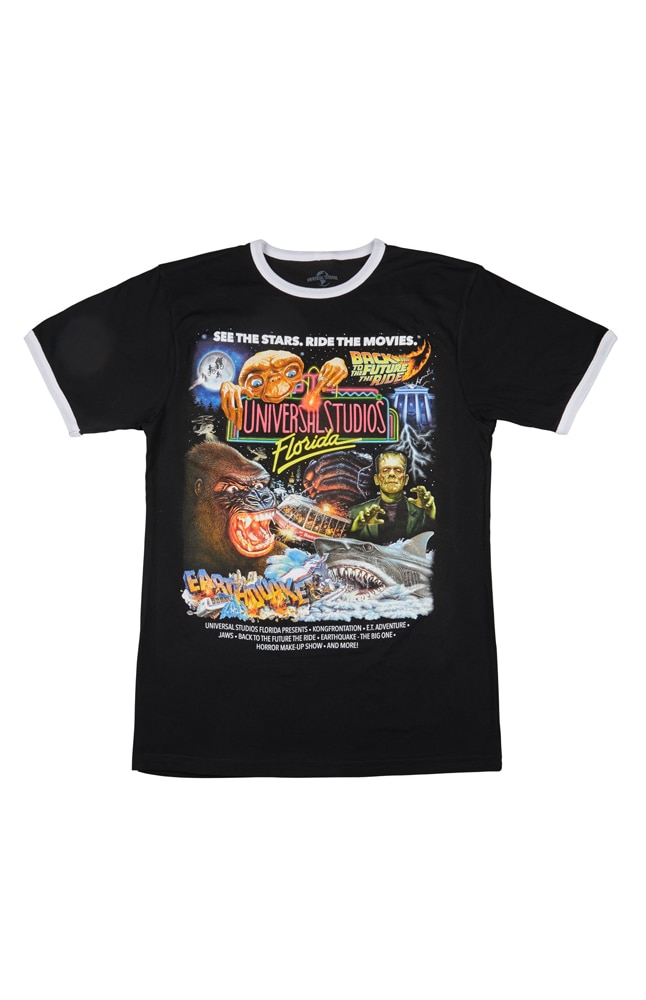 Image for Universal Studios Retro Marquee Adult Ringer T-Shirt from UNIVERSAL ORLANDO