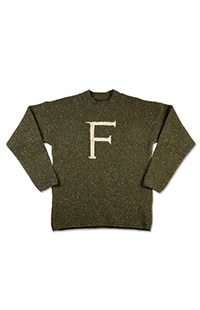 F For Fred Adult Sweater