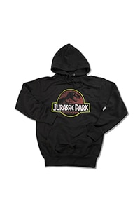 Jurassic Park Logo Adult Hooded Sweatshirt