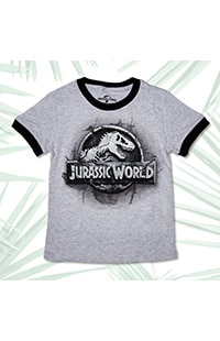 Jurassic World Stone Logo Youth T-Shirt