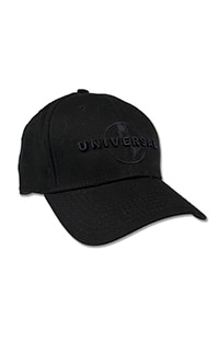 Universal Logo Adult Black Cap