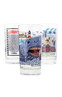 Universal Studios Retro Jaws Collectible Glass