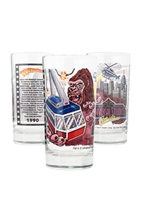 Universal Studios Retro Kongfrontation Collectible Glass