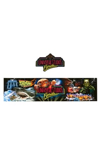 Universal Studios Retro Marquee Decal & Bumper Strip 2-Piece Set