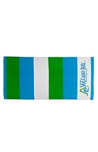 Volcano Bay Striped Beach Towel