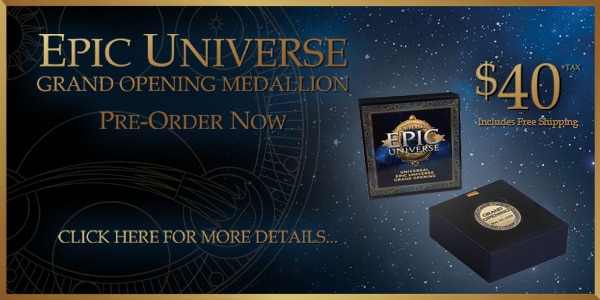 Epic Universe Grand Open Collectible Medallion