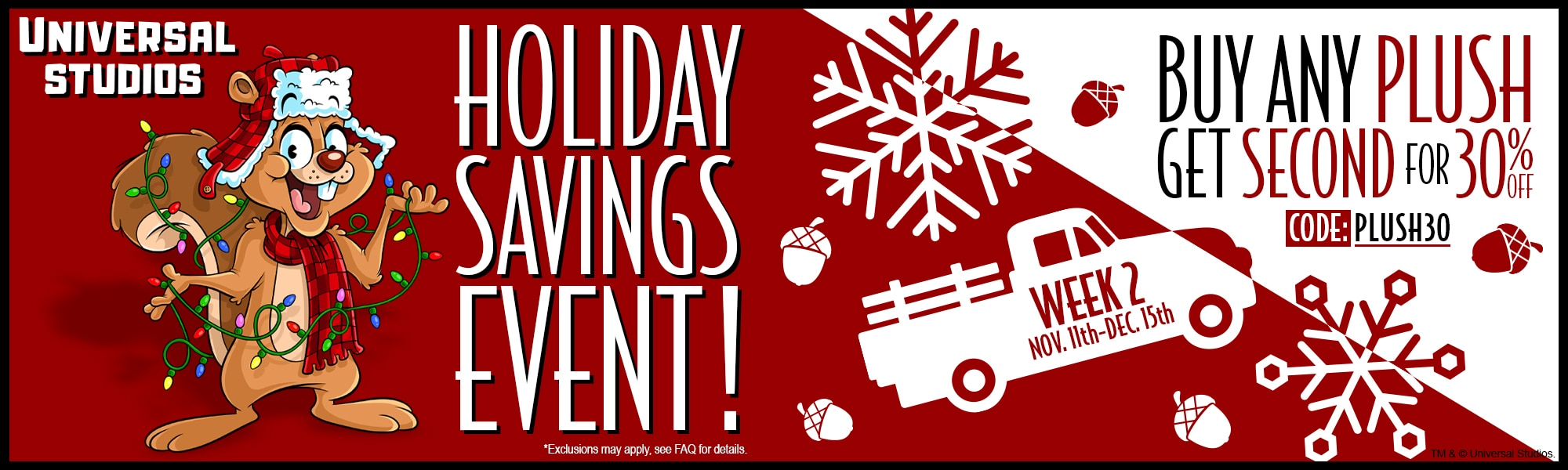 Holiday Savings Event