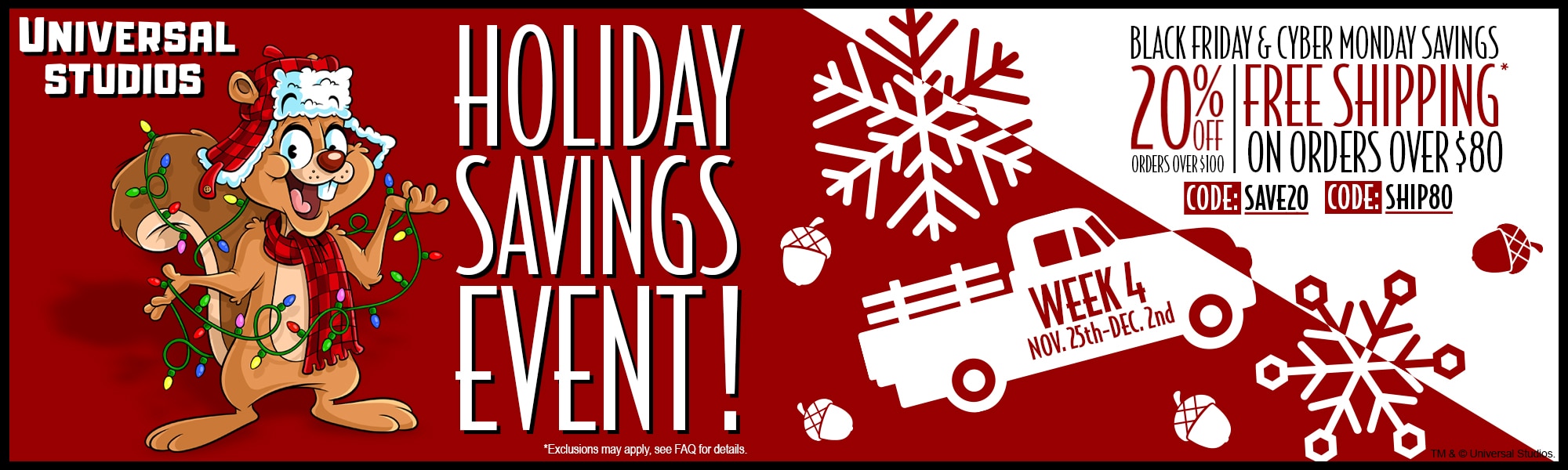 Holiday Savings Event