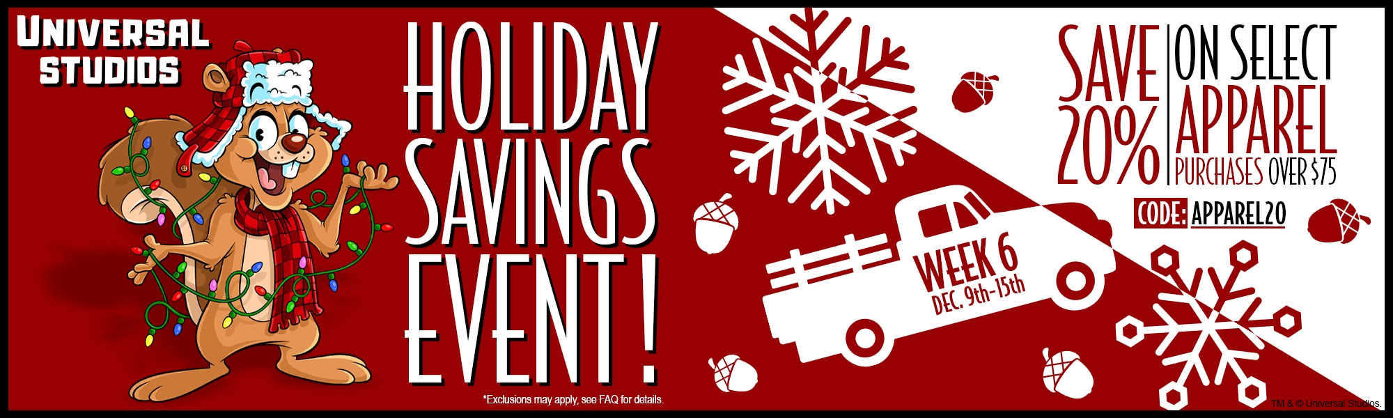 Holiday Savings Event