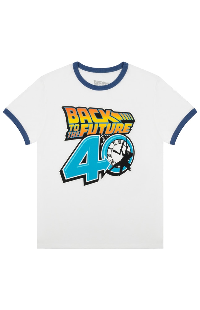 Image for Back To The Future 40th Anniversary Adult Ringer T-Shirt from UNIVERSAL ORLANDO