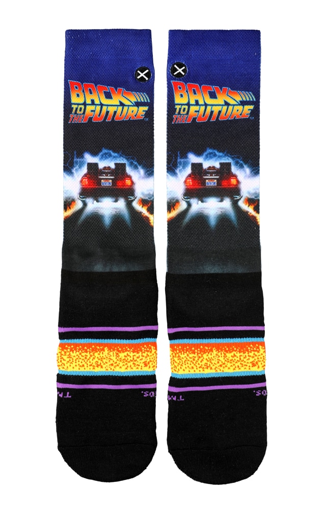 Image for Back To The Future Back In Time Adult Crew Socks from UNIVERSAL ORLANDO
