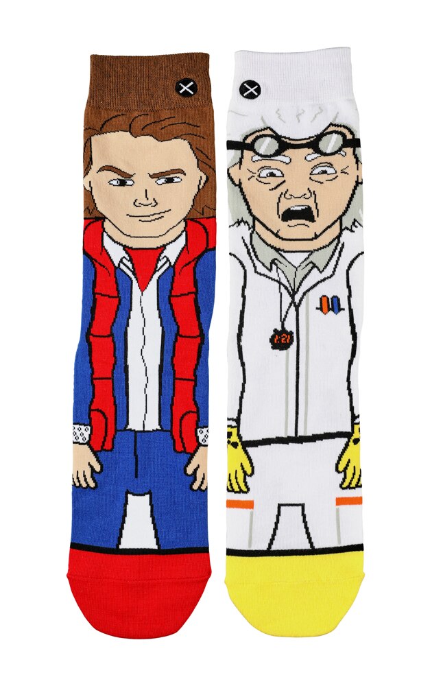 Image for Back To The Future Character Adult Crew Socks from UNIVERSAL ORLANDO