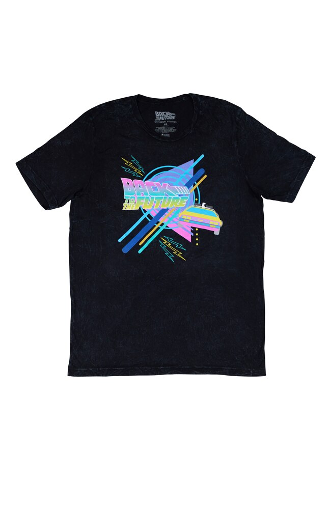 Image for Back To The Future Neon Adult T-Shirt from UNIVERSAL ORLANDO