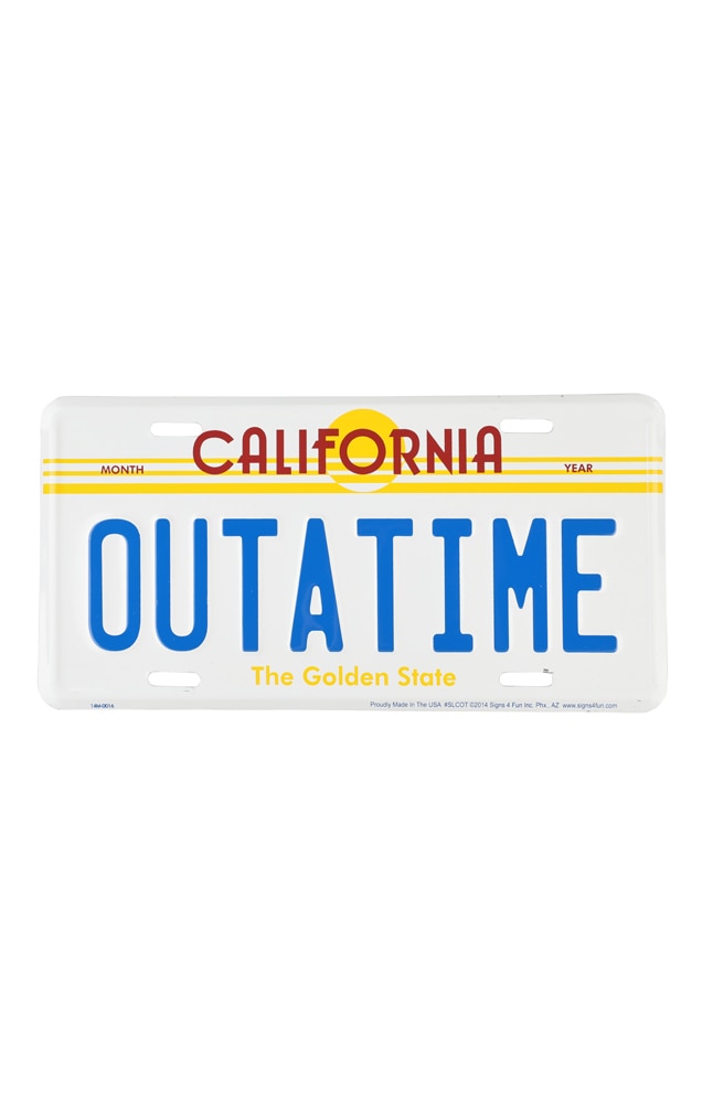 Image for Back To The Future &quot;OUTATIME&quot; License Plate from UNIVERSAL ORLANDO