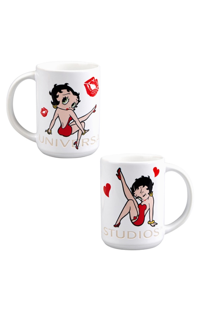 NEW OFFICIAL BETTY BOOP 14OZ CERAMIC DRINKS GOBLET MUG CUP IN PRESENTATION BOX 