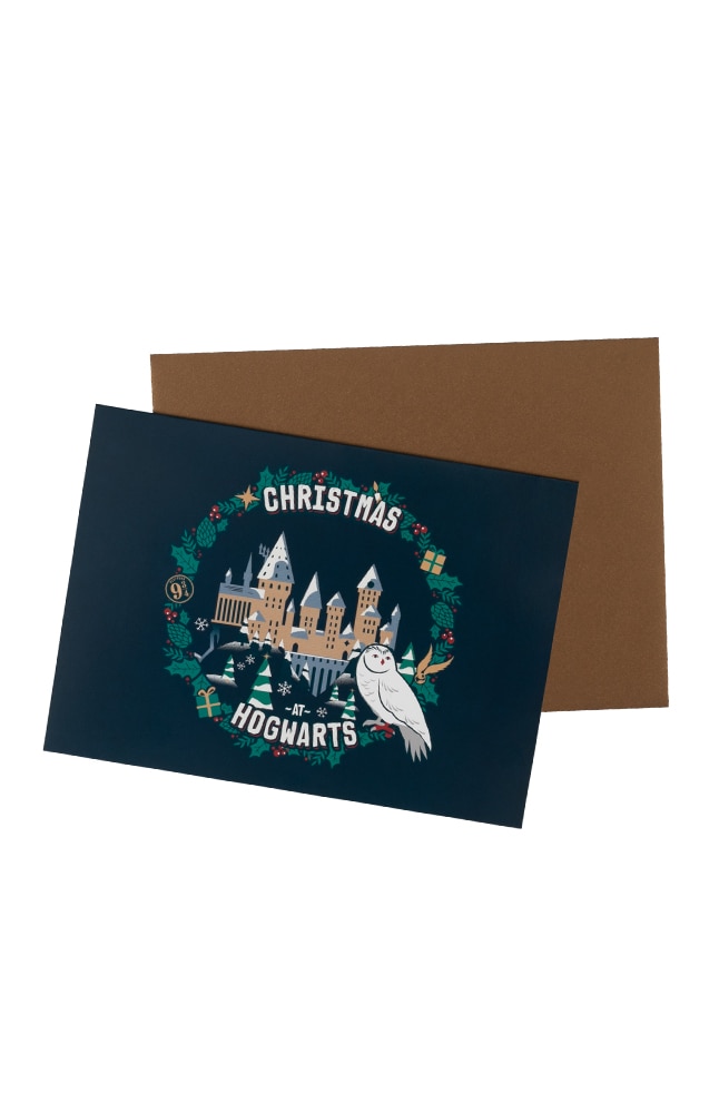 Image for Christmas at Hogwarts&trade; Wreath Greeting Card from UNIVERSAL ORLANDO