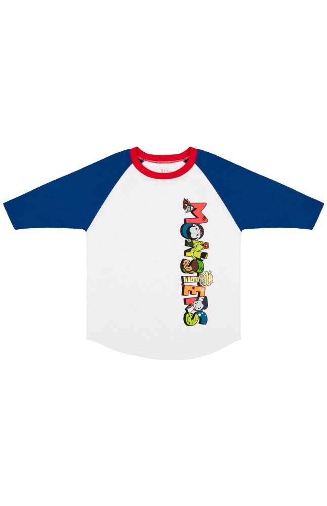 Image for Dark Universe Bitty Monsters Youth Raglan from UNIVERSAL ORLANDO