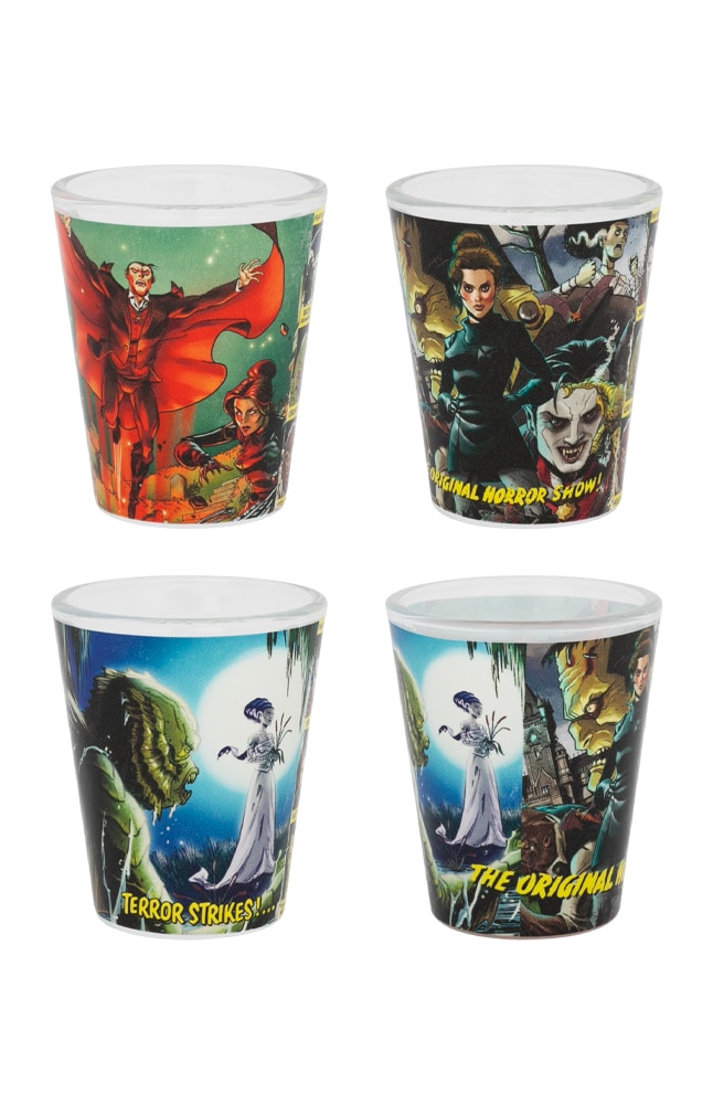 Image for Dark Universe Monsters Shot Glass Set from UNIVERSAL ORLANDO