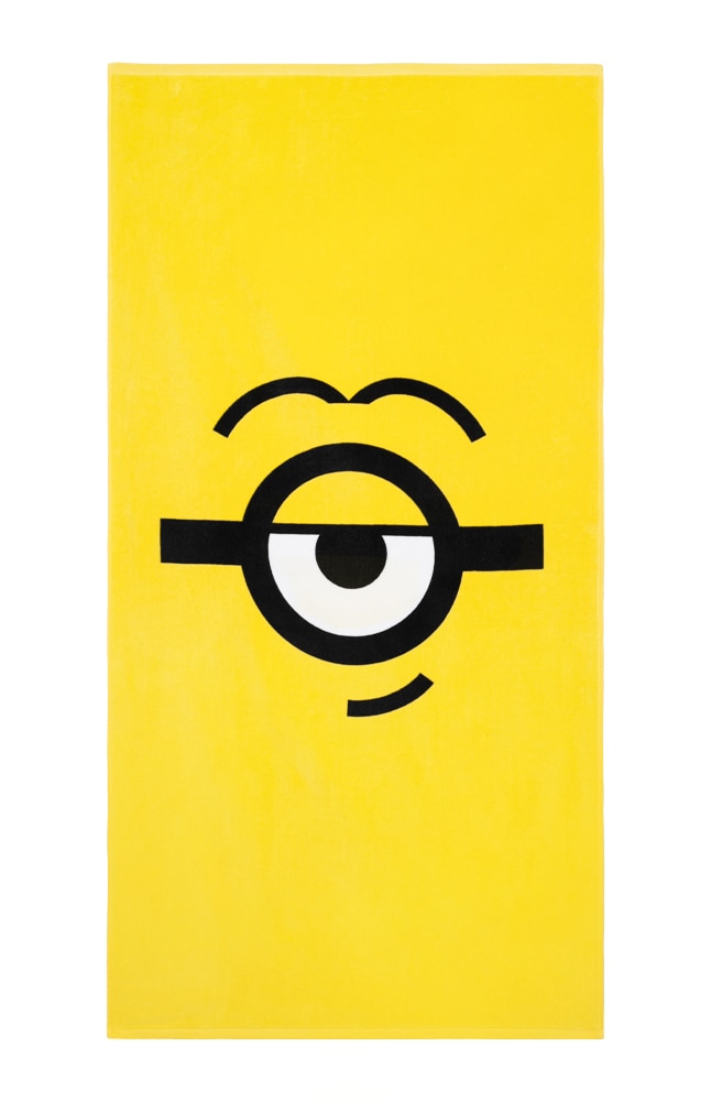 Image for Despicable Me One Eye Minion Face Beach Towel from UNIVERSAL ORLANDO