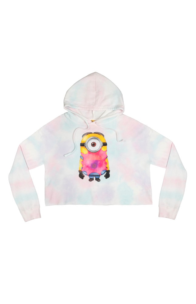 Image for Despicable Me Minion Watercolor Adult Cropped Sweatshirt from UNIVERSAL ORLANDO