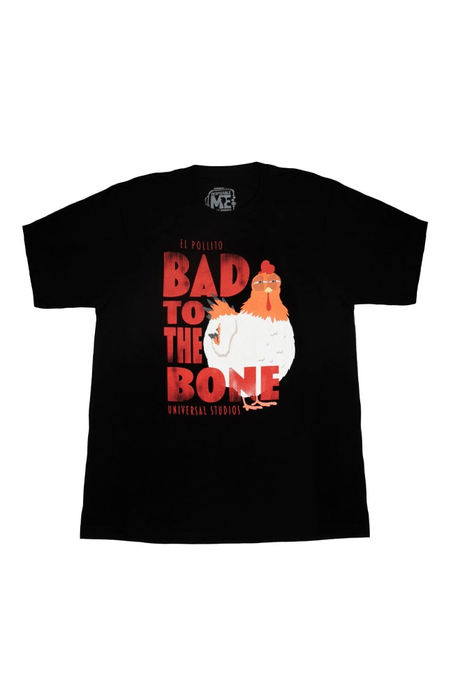 Image for El Pollito Bad To The Bone Adult T-Shirt from UNIVERSAL ORLANDO