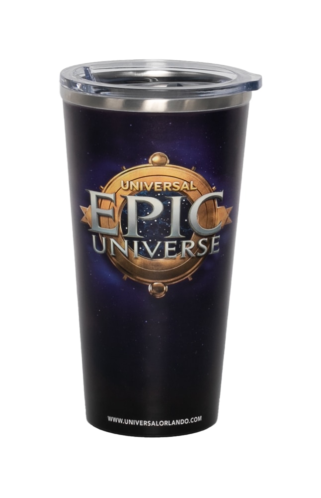 Image for Epic Universe Logo Freestyle Steel Tumbler from UNIVERSAL ORLANDO