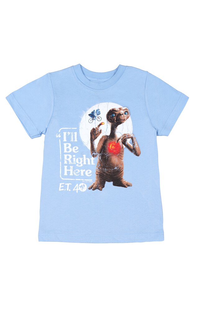 Image for E.T. 40th Anniversary &quot;I&apos;ll Be Right Here&quot; Youth T-Shirt from UNIVERSAL ORLANDO