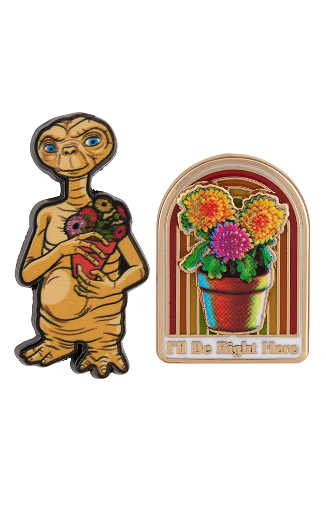Image for E.T. &quot;I&apos;ll Be Right Here&quot; Flower Pin Set from UNIVERSAL ORLANDO