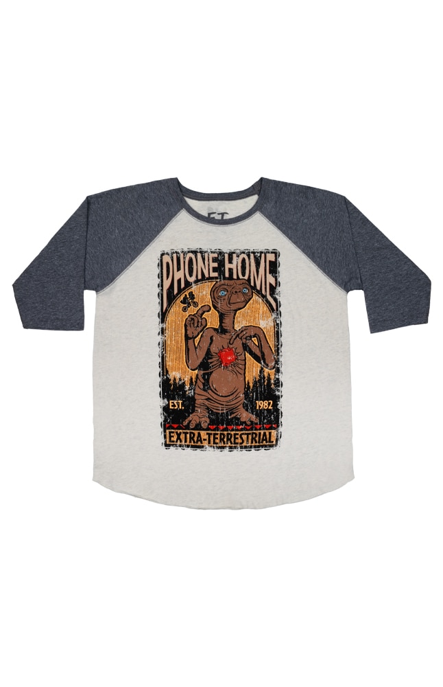 Image for E.T. &quot;Phone Home&quot; Youth Raglan Shirt from UNIVERSAL ORLANDO
