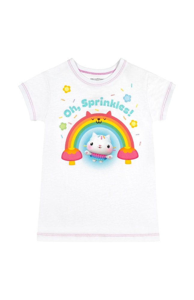 Image for Gabby&apos;s Dollhouse Cakey Cat &quot;Oh, Sprinkles!&quot; Youth T-Shirt from UNIVERSAL ORLANDO