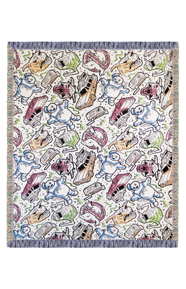 Image for Ghostbusters Doodle Woven Throw Blanket from UNIVERSAL ORLANDO