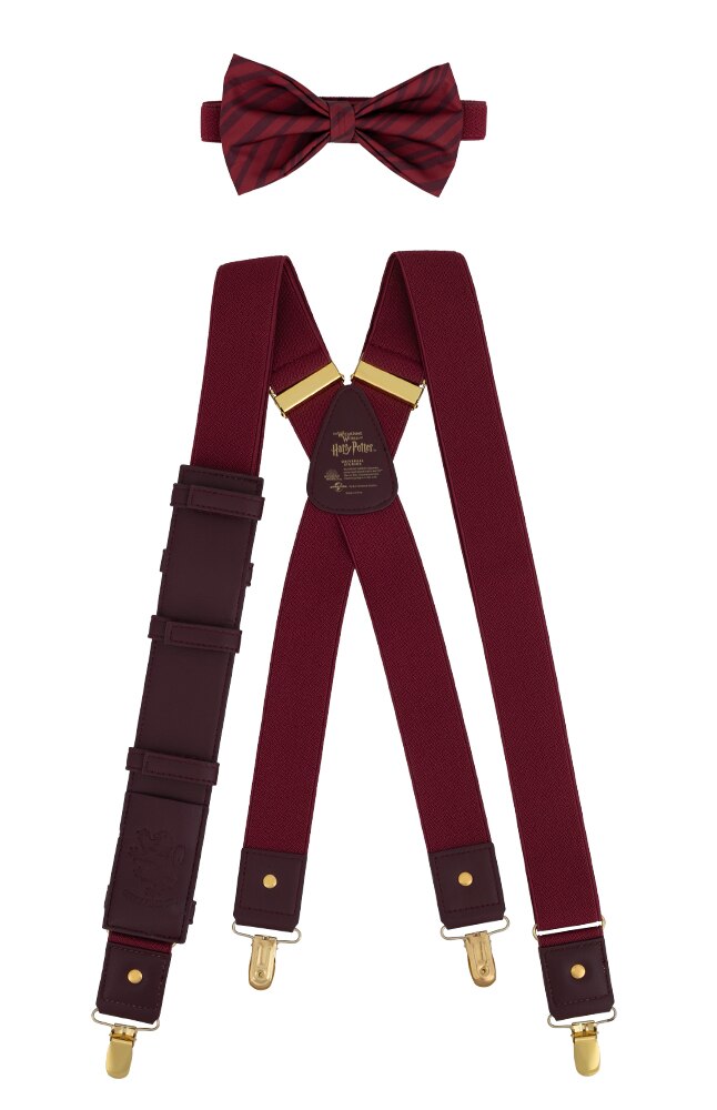 Image for Gryffindor&trade; Crest Suspender &amp; Bowtie Set from UNIVERSAL ORLANDO