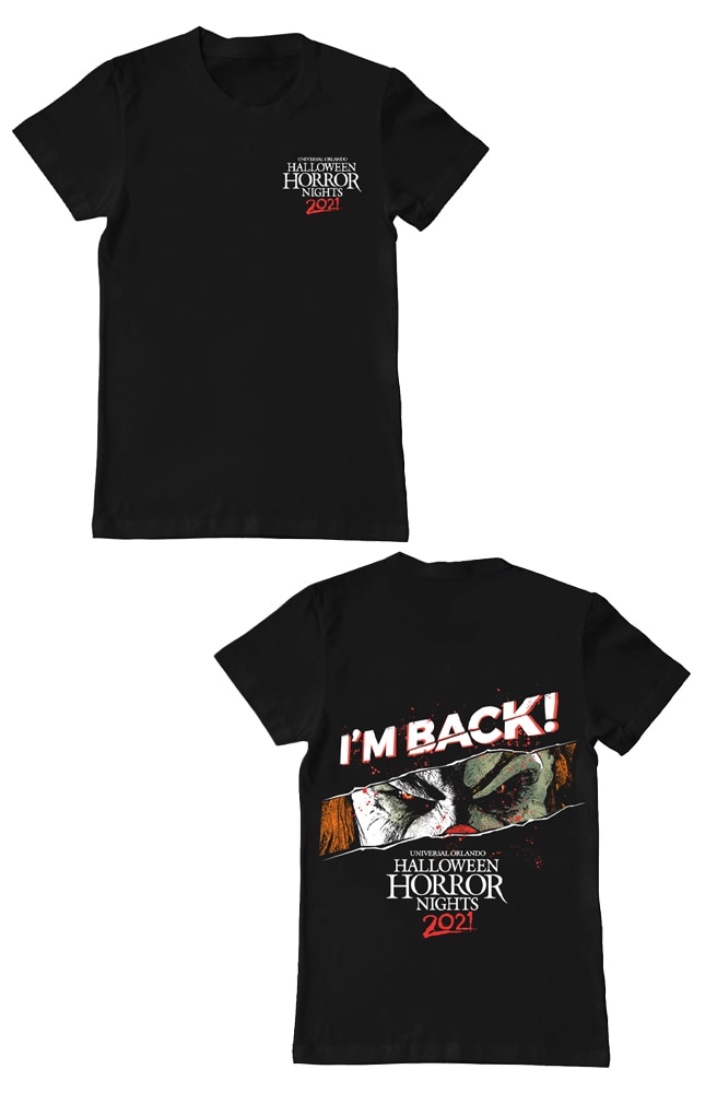 Image for Limited Release Halloween Horror Nights 2021 Jack Adult T-Shirt from UNIVERSAL ORLANDO