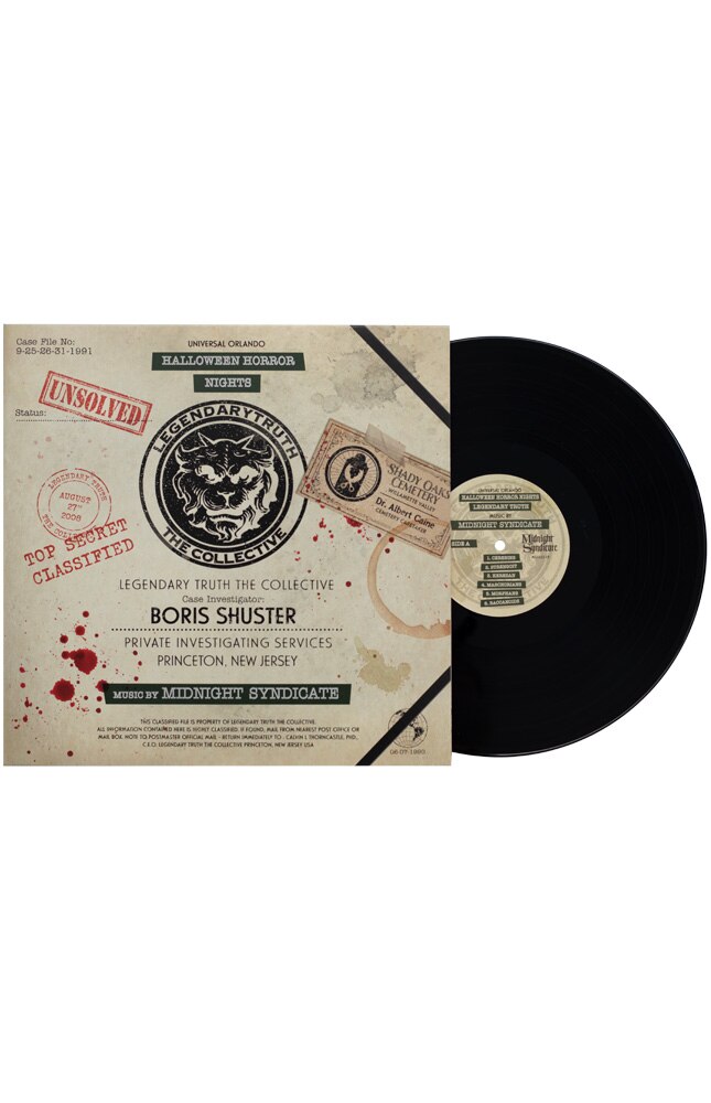 Image for Halloween Horror Nights 2022 Limited Edition Midnight Syndicate Vinyl Album from UNIVERSAL ORLANDO