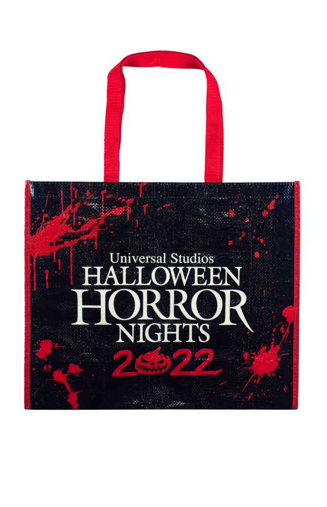 Image for Halloween Horror Nights 2022 Never Go Alone Reusable Tote Bag from UNIVERSAL ORLANDO