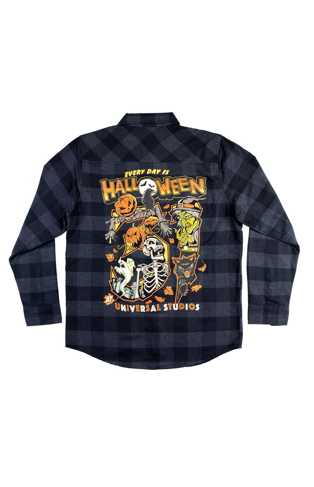 Image for Halloween Horror Nights 2022 October 31st Adult Flannel T-Shirt from UNIVERSAL ORLANDO