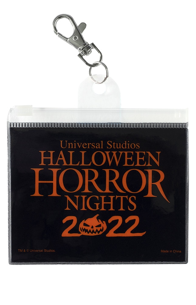 Image for Halloween Horror Nights 2022 Orange Lanyard Pouch from UNIVERSAL ORLANDO