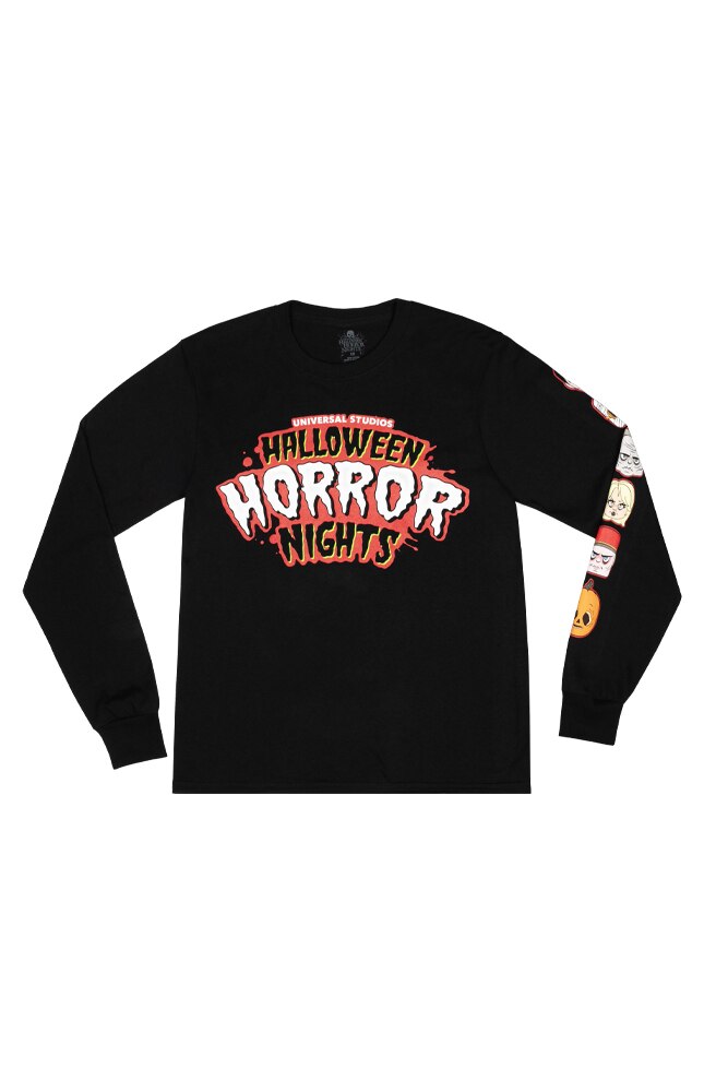 Image for Halloween Horror Nights 2023 Studio Screamers Adult Long-Sleeve T-Shirt from UNIVERSAL ORLANDO
