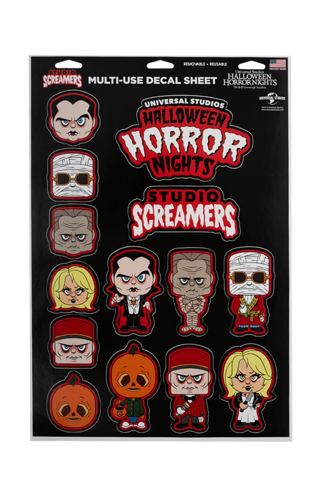 Image for Halloween Horror Nights 2023 Studio Screamers Decals from UNIVERSAL ORLANDO