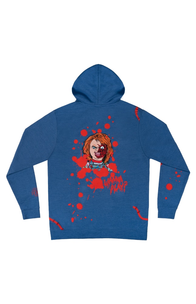 Image for Halloween Horror Nights 2024 Chucky Adult Pullover Fleece from UNIVERSAL ORLANDO