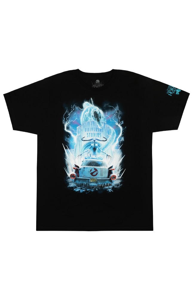 Image for Halloween Horror Nights 2024 Ghostbusters House Adult T-Shirt from UNIVERSAL ORLANDO