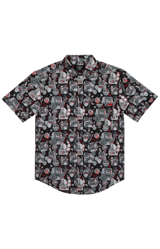 Image for Halloween Horror Nights 2025 Five Nights at Freddy&apos;s Adult Camp Shirt from UNIVERSAL ORLANDO