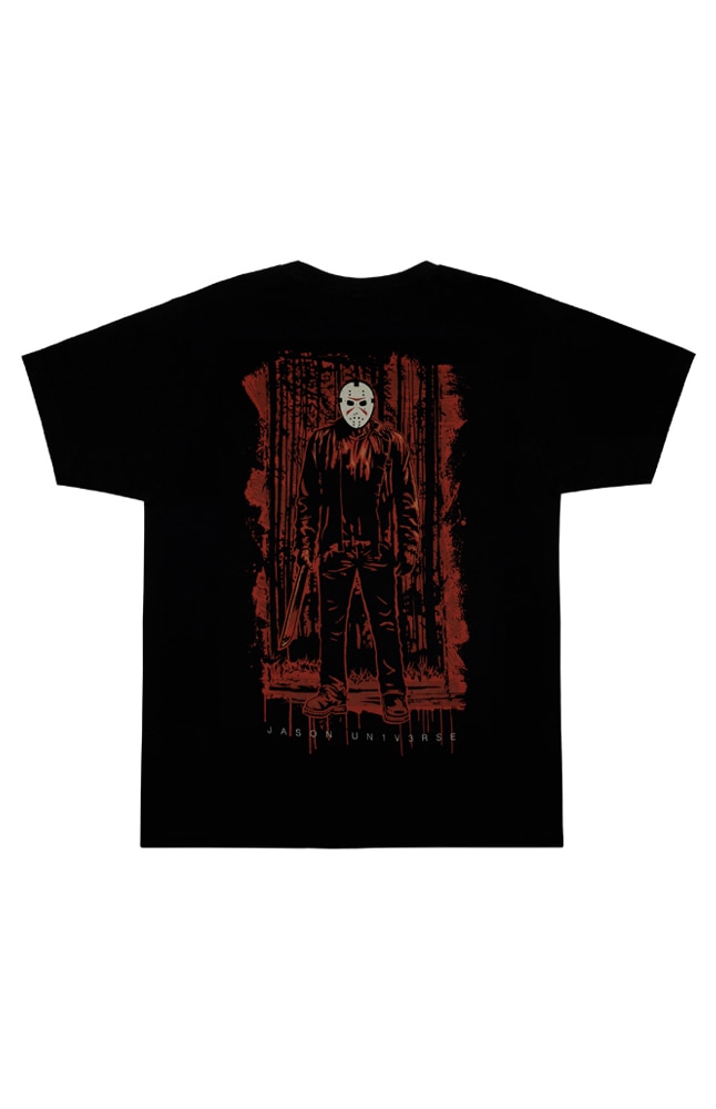 Image for Halloween Horror Nights 2025 Jason Universe Adult T-Shirt from UNIVERSAL ORLANDO