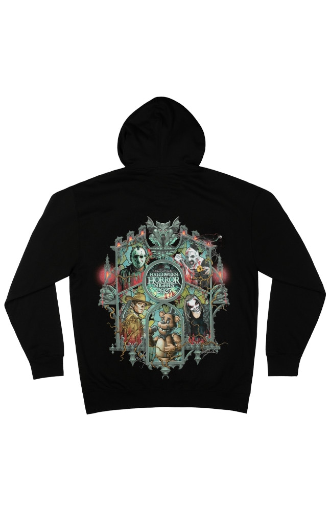 Image for Halloween Horror Nights 2025 Key Art Adult Hooded Fleece from UNIVERSAL ORLANDO
