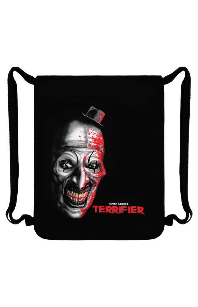 Image for Halloween Horror Nights 2025 Terrifier Drawstring Backpack from UNIVERSAL ORLANDO