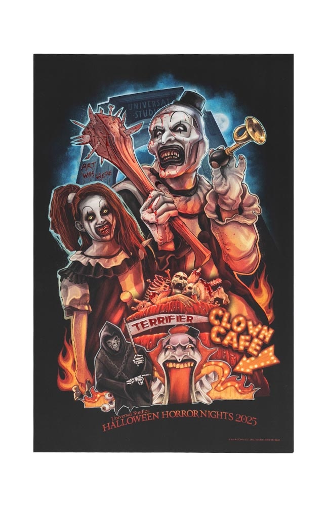Image for Halloween Horror Nights 2025 Terrifier Poster from UNIVERSAL ORLANDO